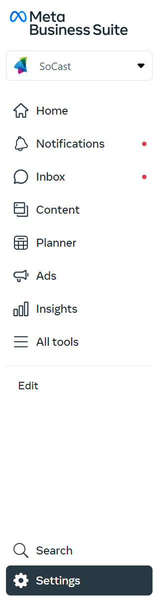Business Manager access request screenshot