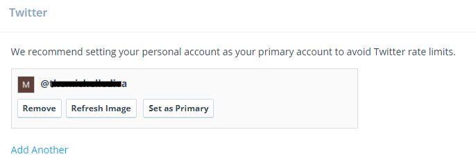 Add Another Twitter Account